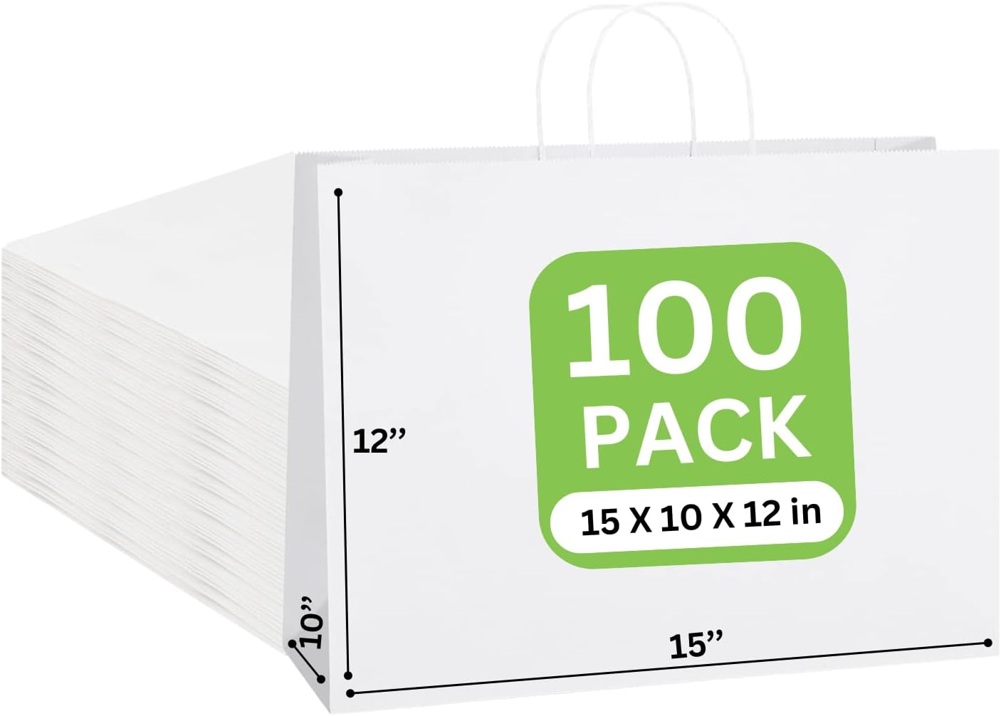 Large White Paper Bags with Handles for All Your Needs