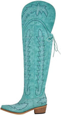Over the Knee Cowboy Boots for Women Adjustable Thigh