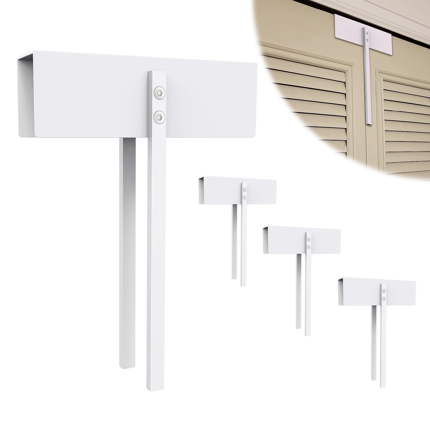 Metal Bifold Door Lock for Child Safety - 4PC Set for Homes