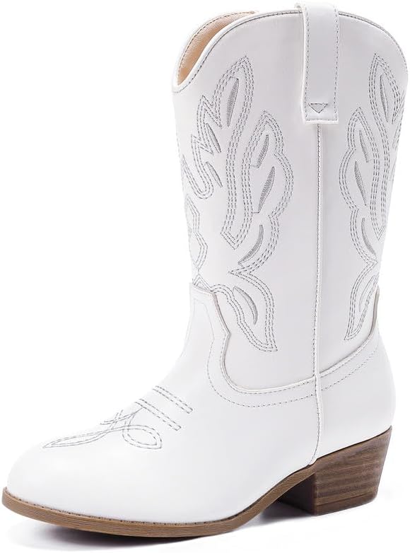 Cowgirl Boots for Little Girls with Classic Embroidery Style