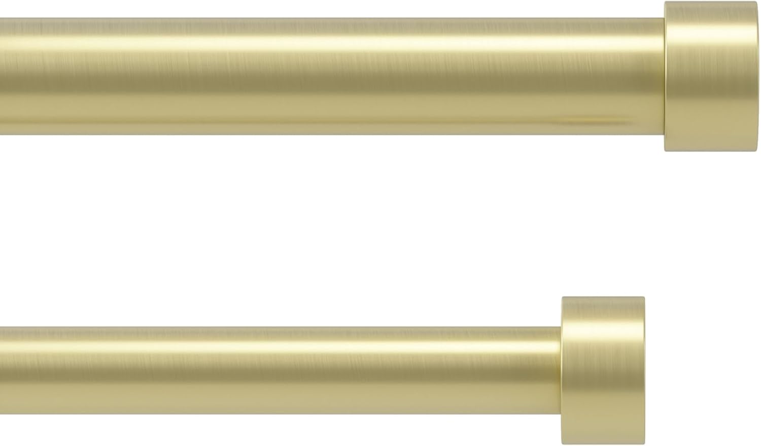 Umbra Cappa Double Curtain Rod - Modern Telescopic Design 36-66
