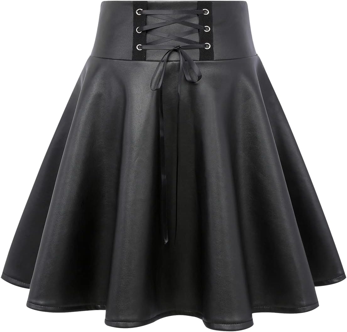 Gothic Plaid Mini Skirts for Women by IDEALSANXUN - Stylish Fit