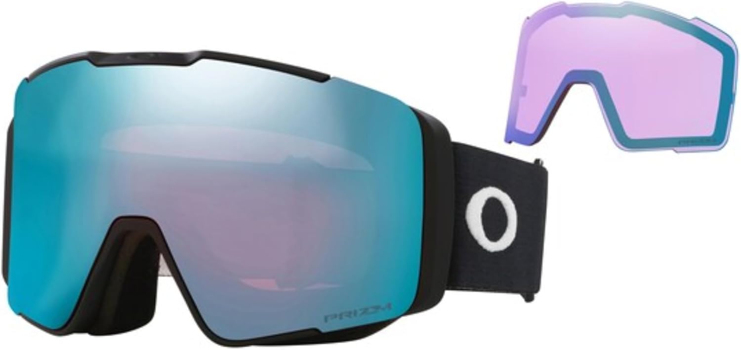 Oakley Line Miner PRO Ski Goggles + Spare Lens Bundle