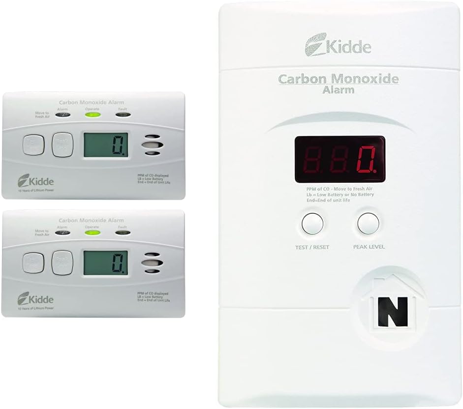 Kidde Carbon Monoxide Detector with Long-Life Battery & Display