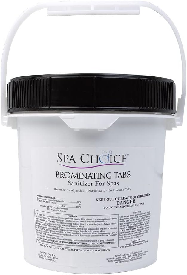 Premium Brominating Tabs Sanitizer for Spas - 3.5 Pounds