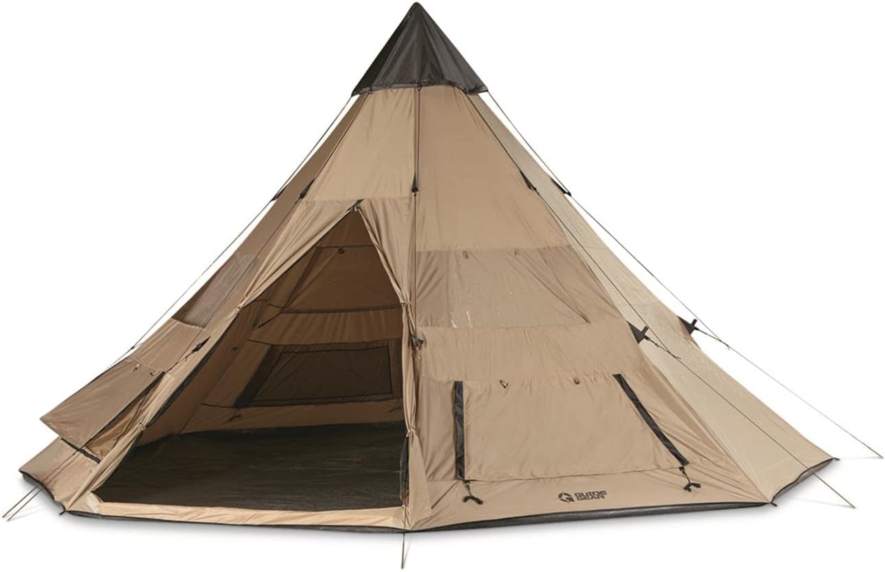 Spacious 8-Person Teepee Tent by Guide Gear