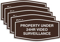 Property Under 24Hr Video Surveillance Sign - Small 5 Pack