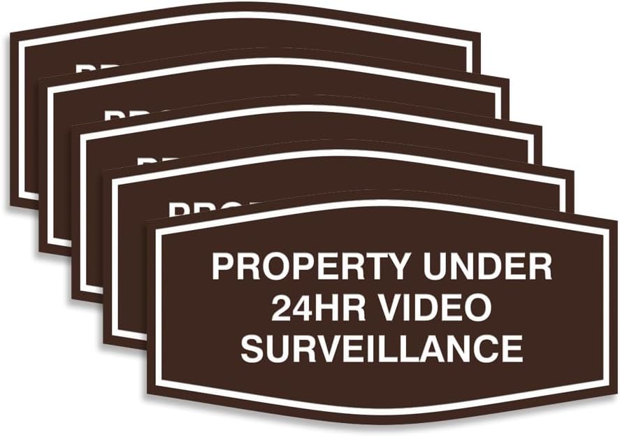 All Quality Property Security Sign for 24Hr Video Surveillance