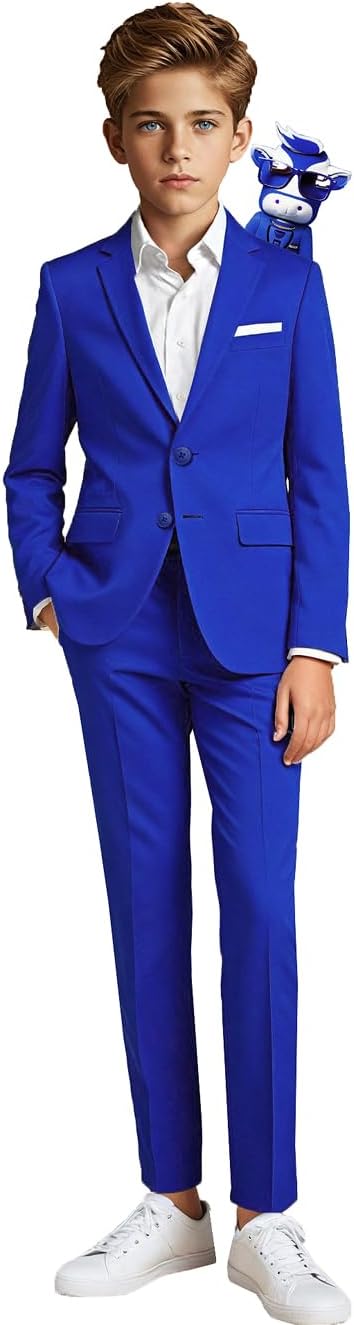 Boys' First Class Slim Fit Suits by Black n Bianco for Style