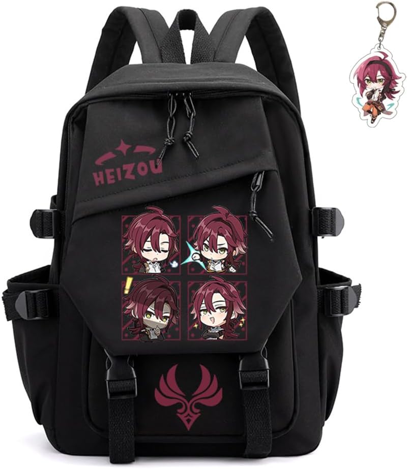 Genshin Impact Backpack Unisex Rucksack with Kawaii Design