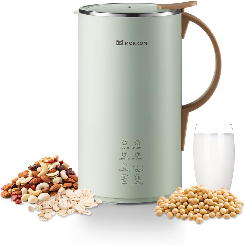 7-in-1 Nut Milk Maker - Homemade Plant-Based Milk Anytime! - MOKKOM
