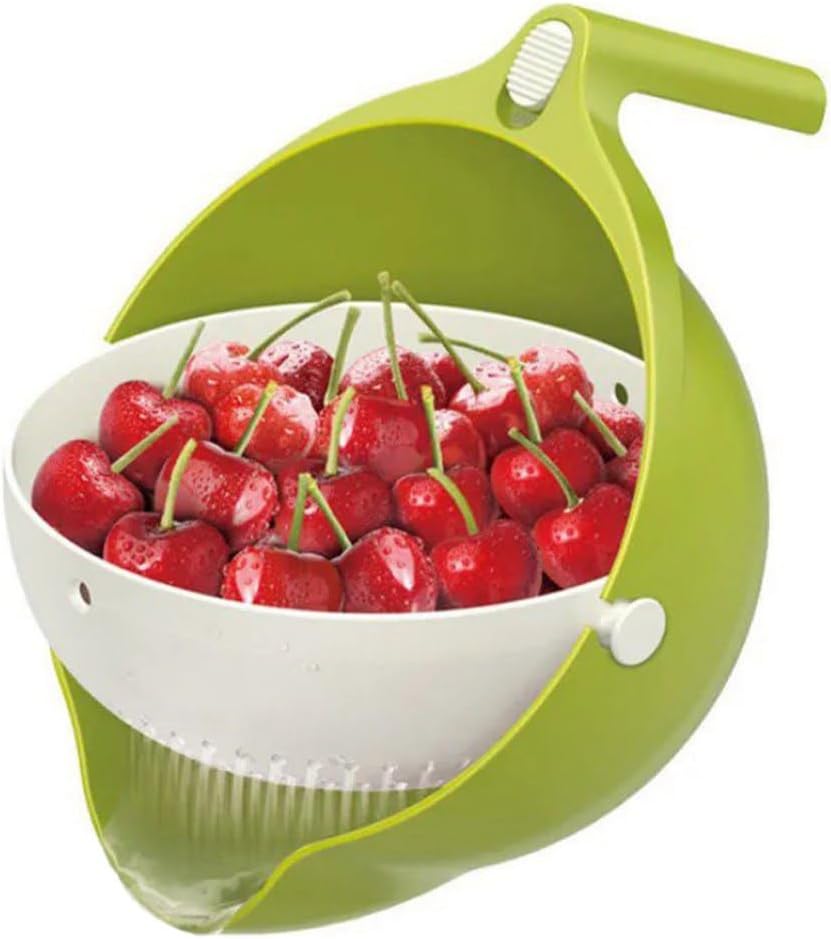 2-in-1 Rotating Colander & Bowl - Easy Drain Kitchen Essential