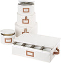 China Storage Containers for Dishes and Stemware - 5 Pack Organizer