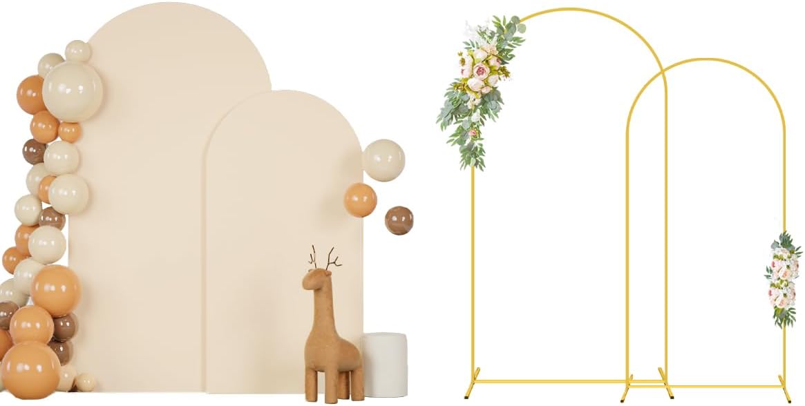 6FT 7.2FT Metal Arch Stand and Cover Set for Events