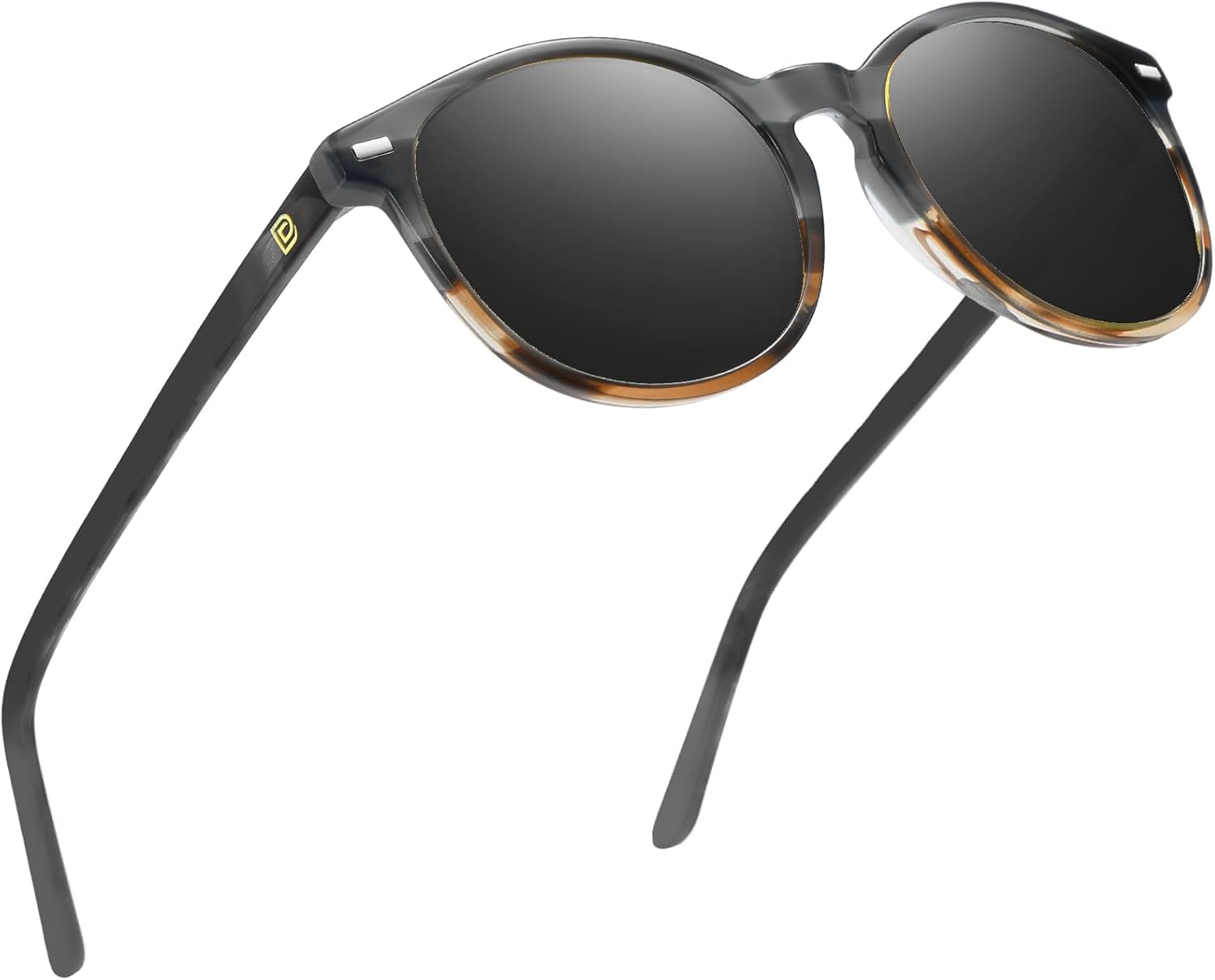 DUCO Polarized Sunglasses for Women Retro Round Classic Shades
