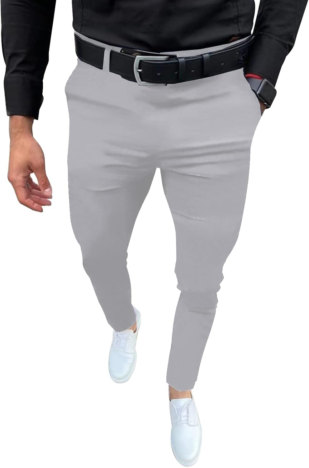 Mens Fashion Slim Fit Dress Pants for Casual and Business Wear