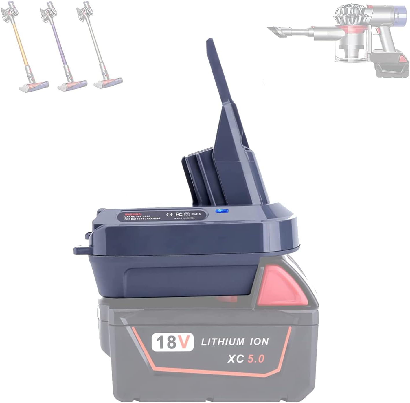 Milwaukee M18 to Dyson V7 V8 Adapter