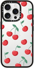 Compact iPhone 16 Pro Case Cherries - Slim 4 ft Protection