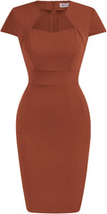 Grace Karin Womens 50s 60s Vintage Pencil Dress - Flattering Workwear
