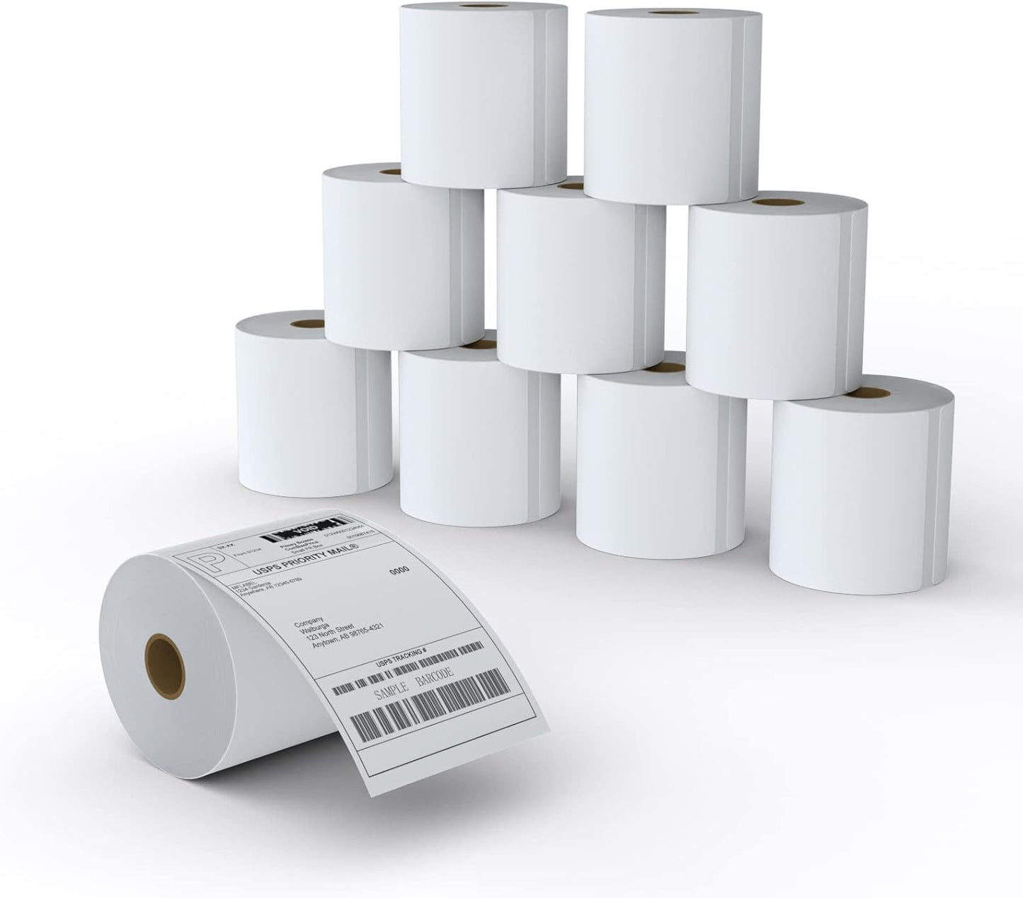 Direct Thermal Shipping Labels for Zebra Printers - 10 Rolls