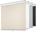 Cordless Free-Stop 100% Blackout Blinds for Windows - Beige 50in x