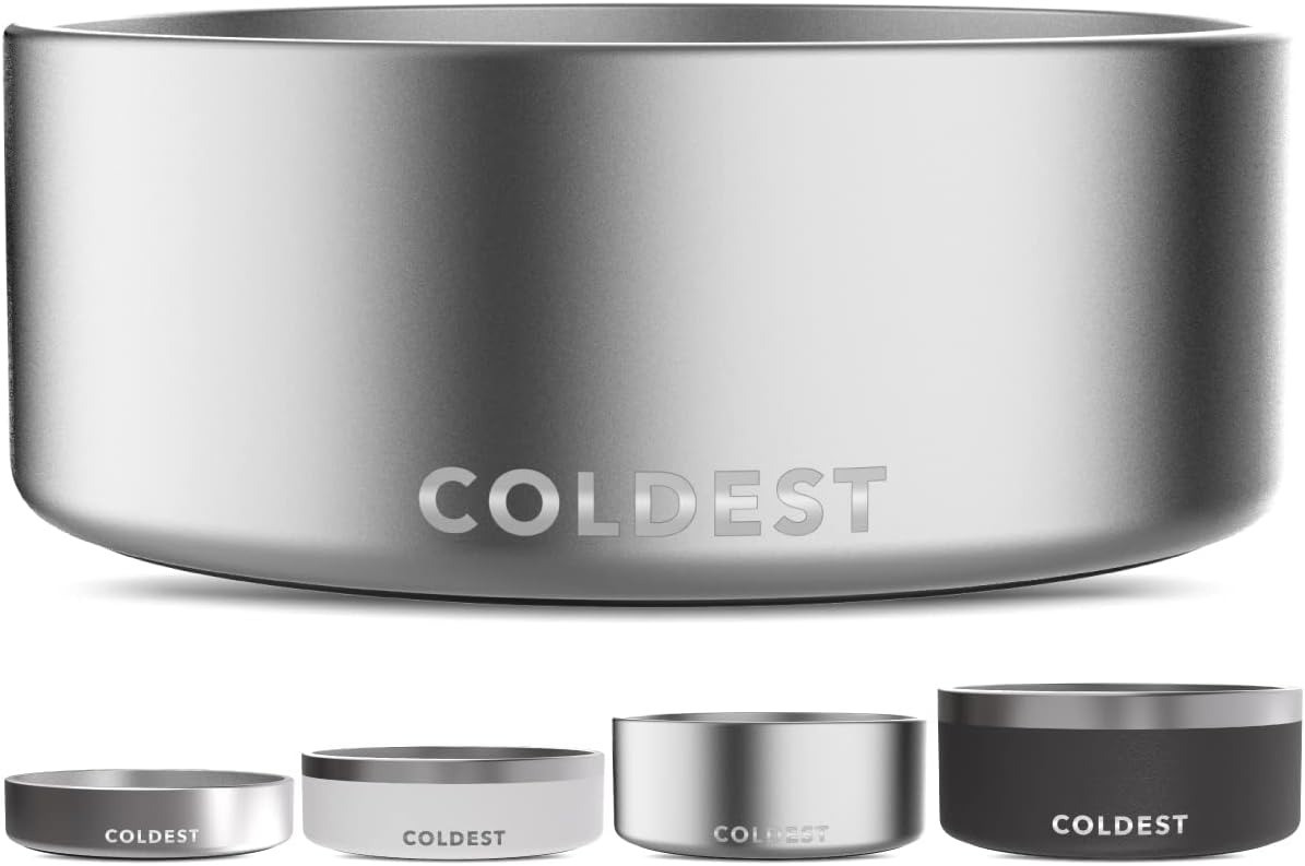 Coldest Dog Bowl - Heavy Duty Insulated Stainless Steel Design