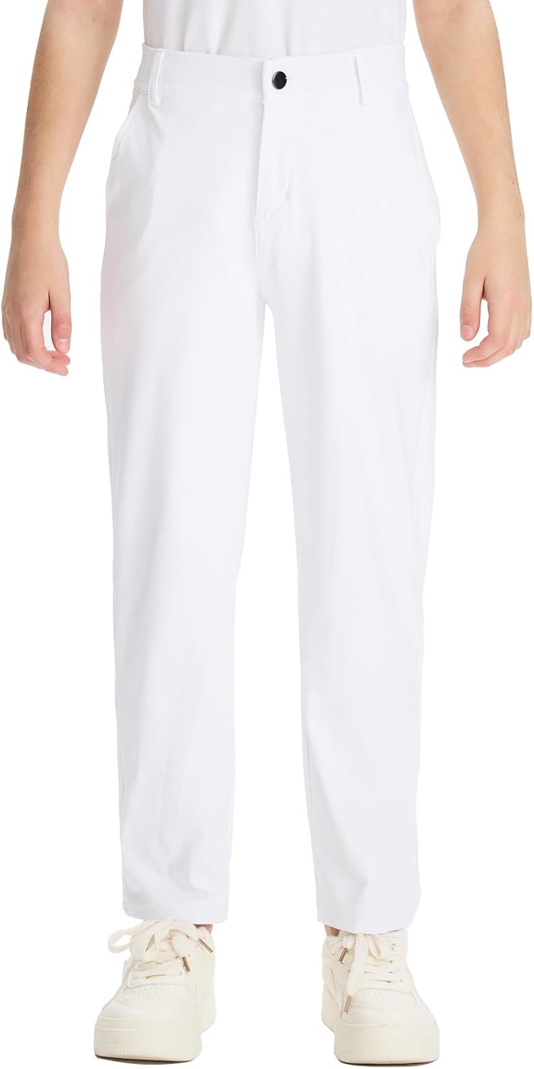 DEVOROPA Youth Boys Golf Pants for School and Athletic Wear