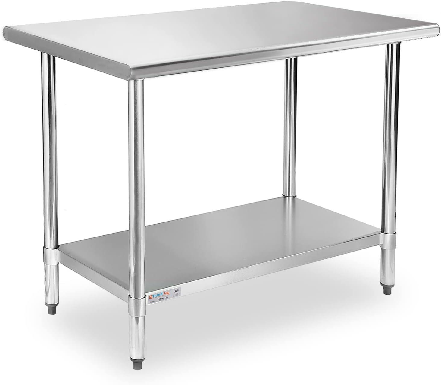 STABLEINK NSF Stainless Steel Table for Kitchen and Garage Use