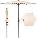 7.5FT Lyon Outdoor Patio Umbrella with Crank and Tilt Feature