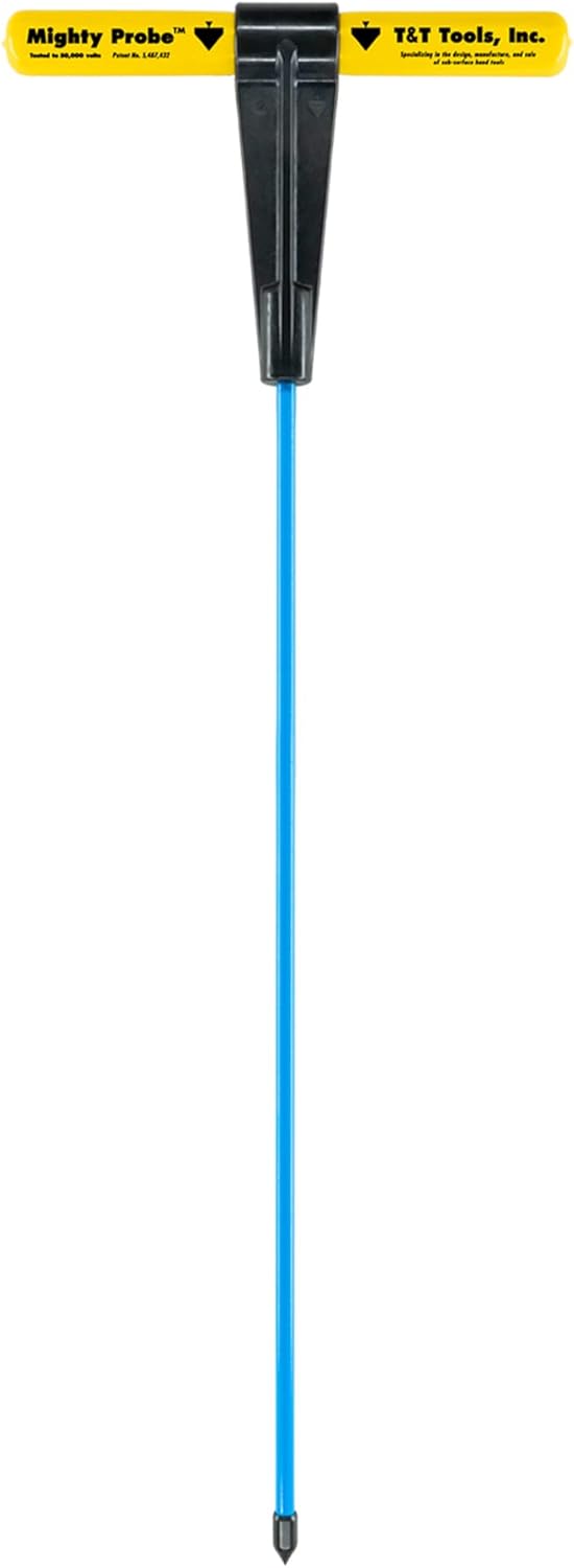 T&T Tools 78-Inch Mighty Probe Insulated Soil Probe for Landscaping