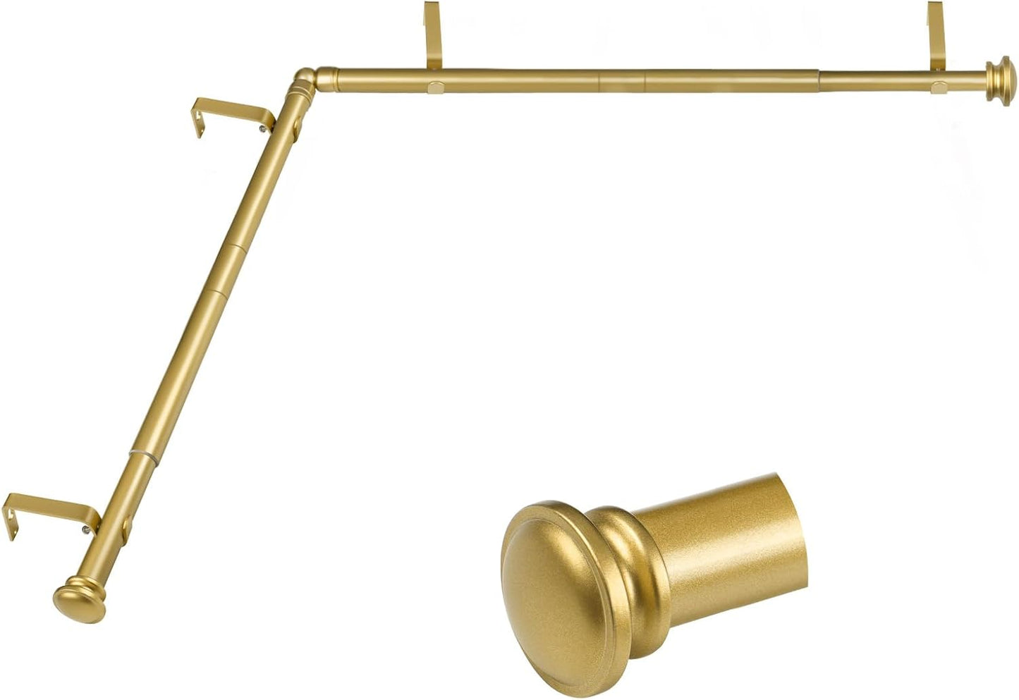 TONIAL Corner Curtain Rods for Stylish Window Treatments