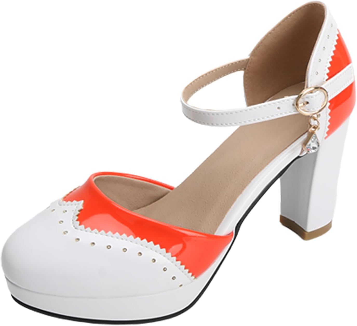 Stylish MEOTINA Cute Bow Heels Mary Janes for Women Dress