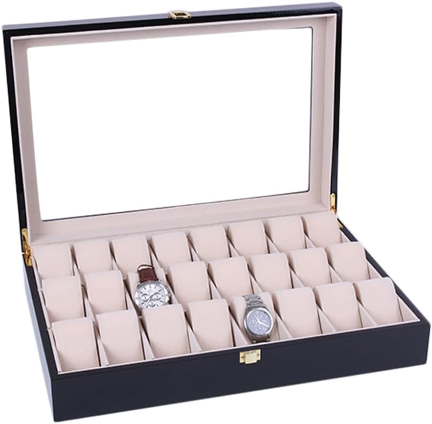 Fosinz 24-Slot Watch Box: Elegant Storage Solution