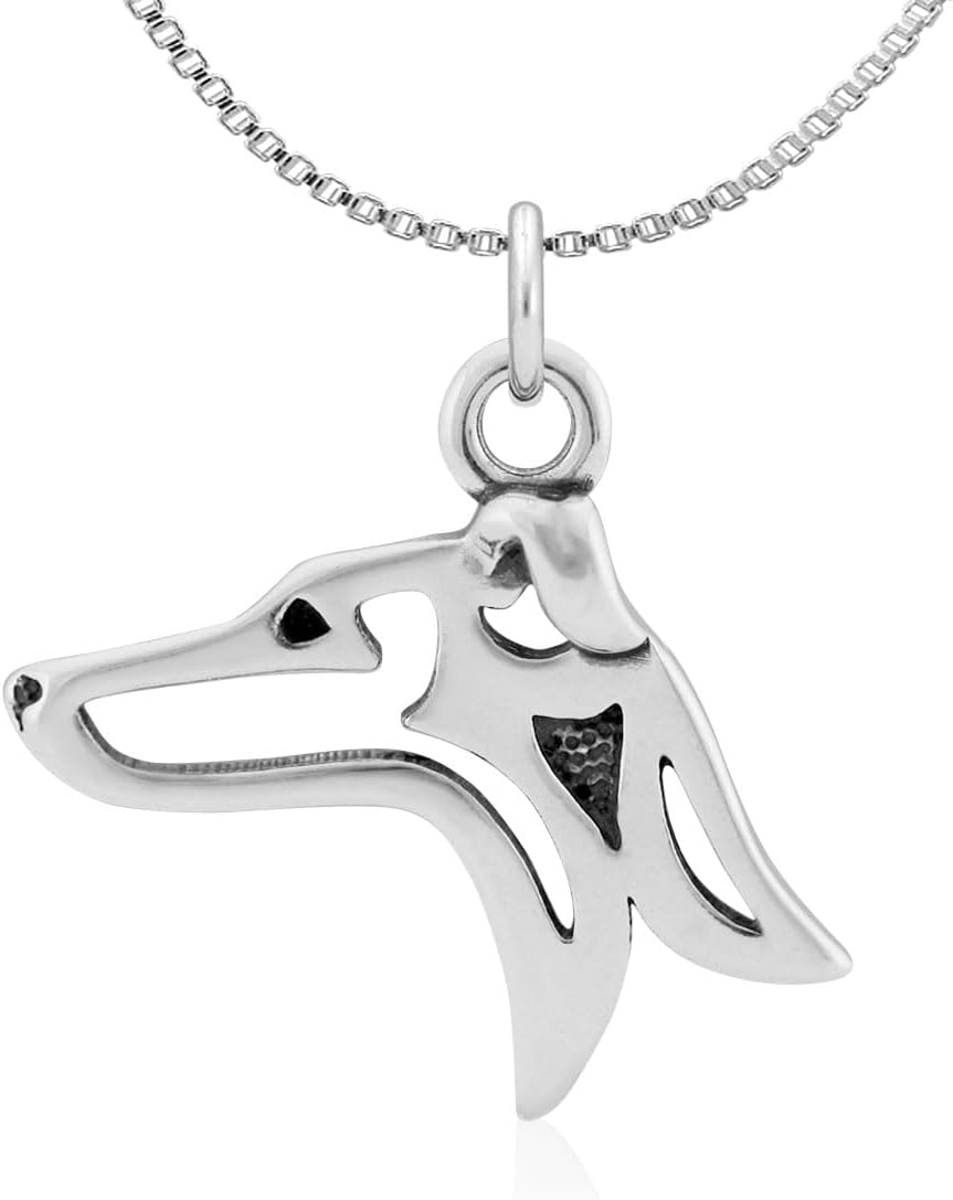 Sterling Silver Italian Greyhound Pendant for Dog Lovers