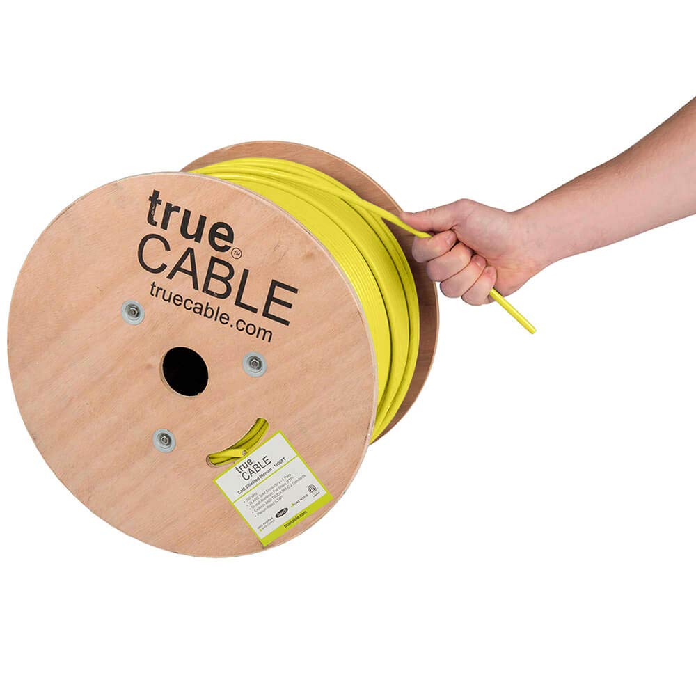 TRUE CABLE Cat6 Plenum Shielded Ethernet Cable for High Speed