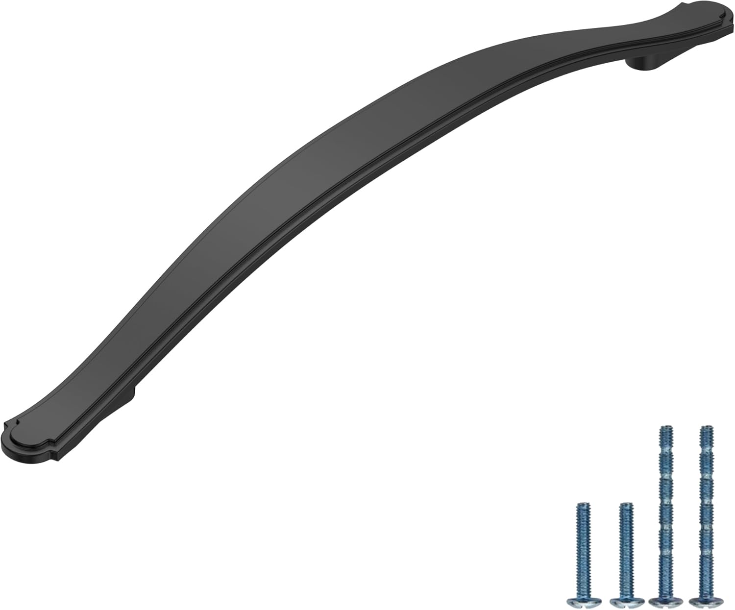 Matte Black Kitchen Cabinet Handles - Durable 10 Pack Pulls