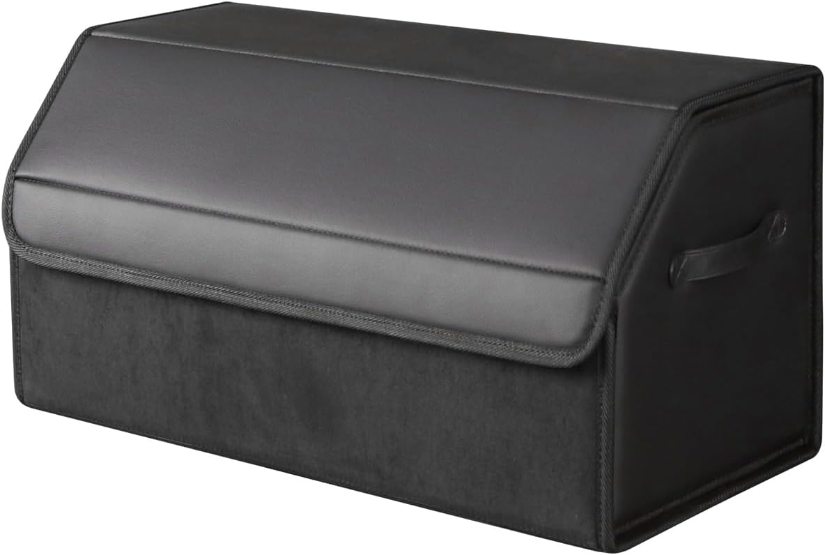 Car Organizers and Storage for SUV - Sleek Leather Box