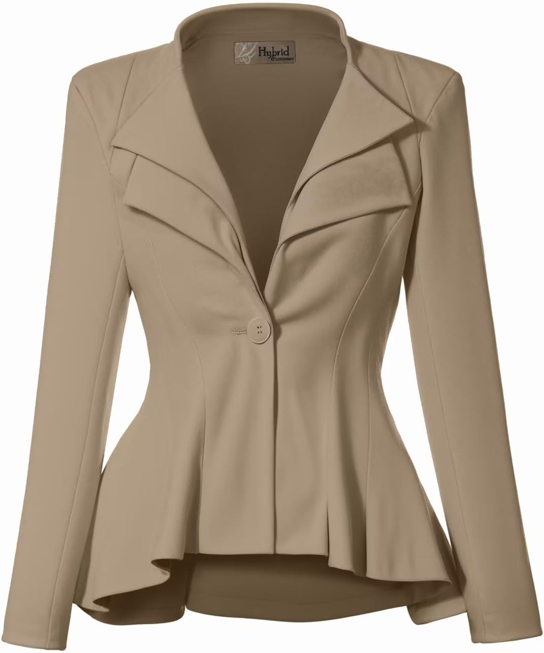 Hybrid Women's Casual Work Office Dressy Peplum Blazer