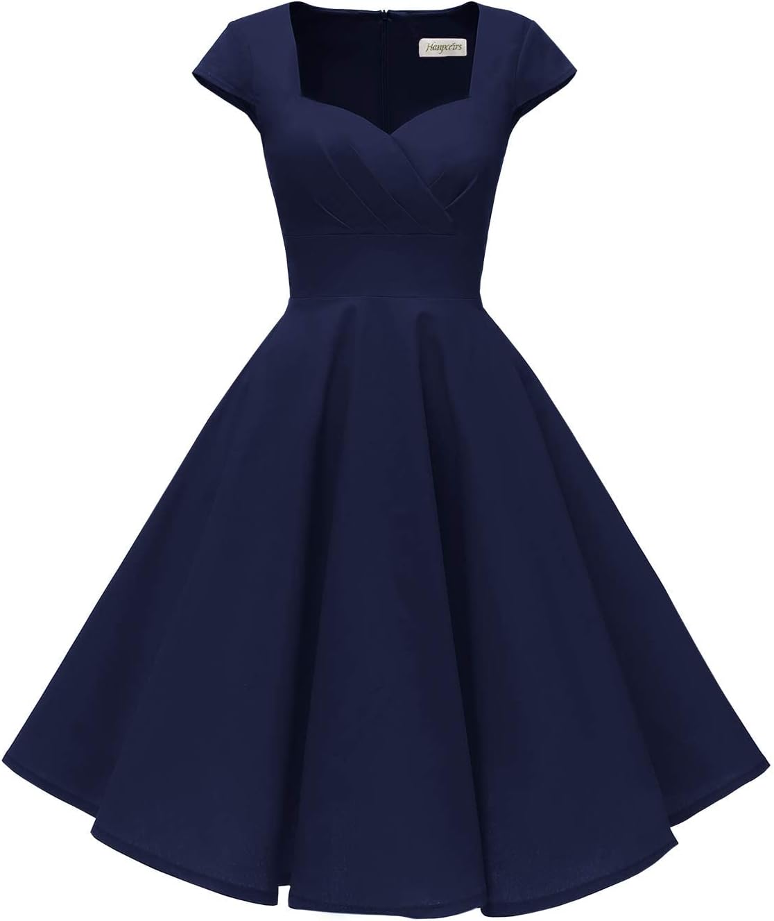 Retro Vintage Cocktail Swing Dress with Pockets for Women