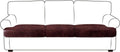 Leather Look Couch Cushion Covers Sofa Seat Slipcovers - Burgundy