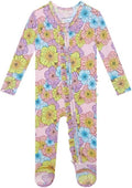 Ruffled Zippered Vintage Pink Rose One Piece - Soft Bamboo Blend