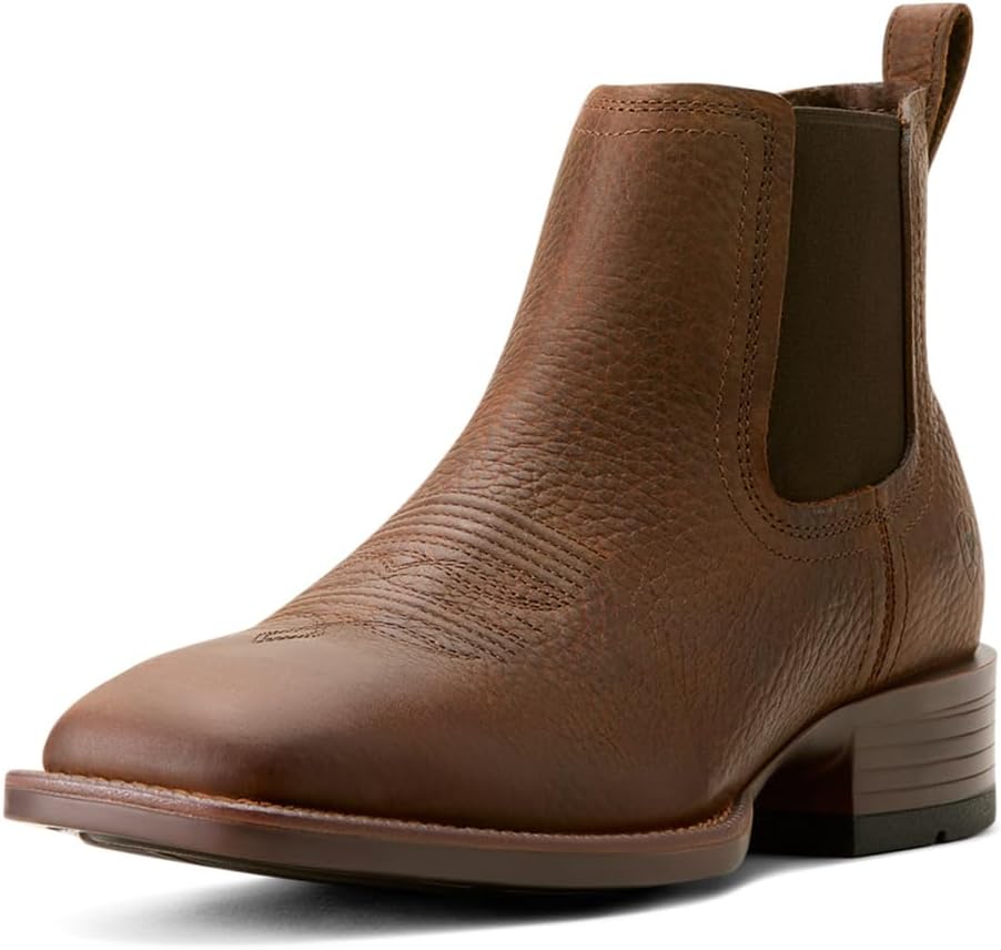 Ariat Men's Booker Ultra Black Square Toe Boot for Comfort