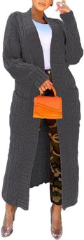 Cardigan Sweaters for Women Casual - Oversized Floor Length Knit Long