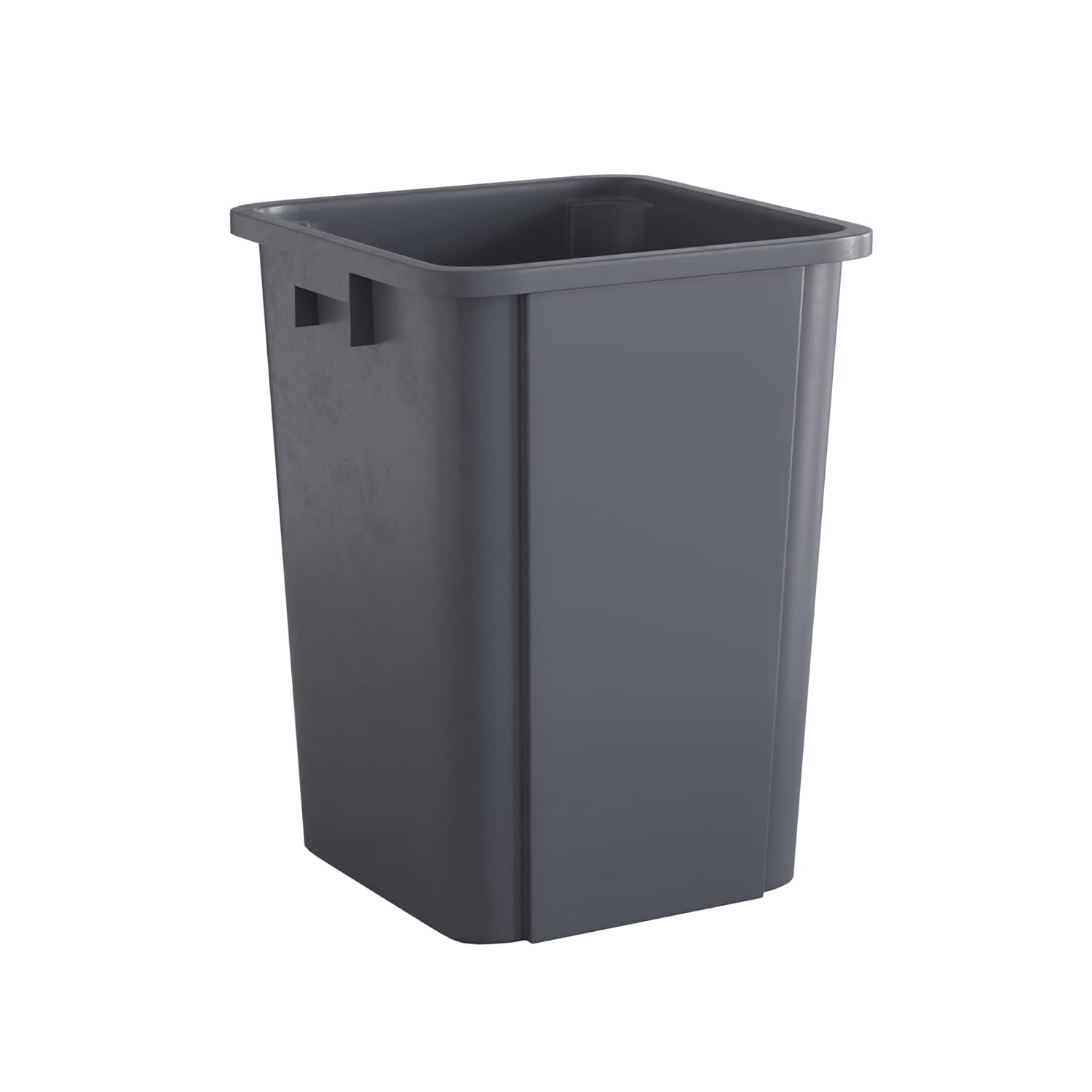 19 Gallon Grey Square Commercial Trash Can for Efficient Waste
