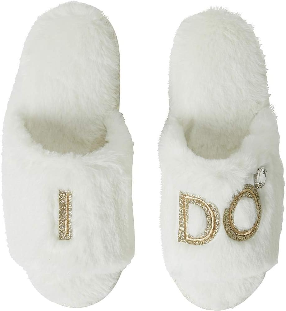Matching Bridal Slippers for Wedding and Bachelorette Party Fun