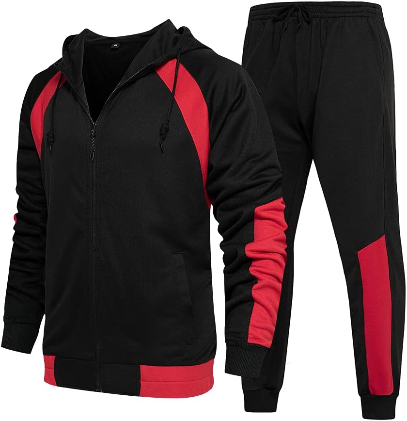 Men's Hooded Athletic Tracksuit for Comfort and Style