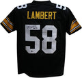 Jack Lambert Autographed Pro Style Black XL Jersey - Signed HOF Piece