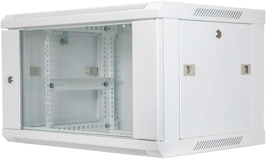 NavePoint 6U Network Cabinet with Glass Door for IT Equipment