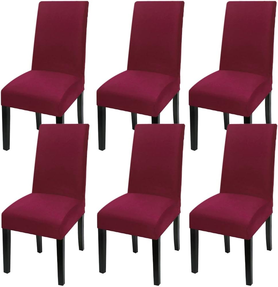 Super Fit Stretch Removable Washable Chair Protector Cover 6 Pack