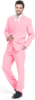 Men's Party Suit Solid Color Prom Suit for Themed Events - Tailored
